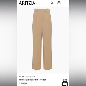 Aritzia Wilfred The Effortless Pant™ Wider Size 4 Regular Length in Gold Camel